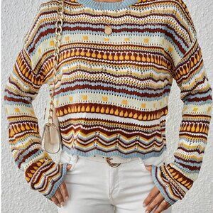 SHEIN Multicolor Knit Sweater